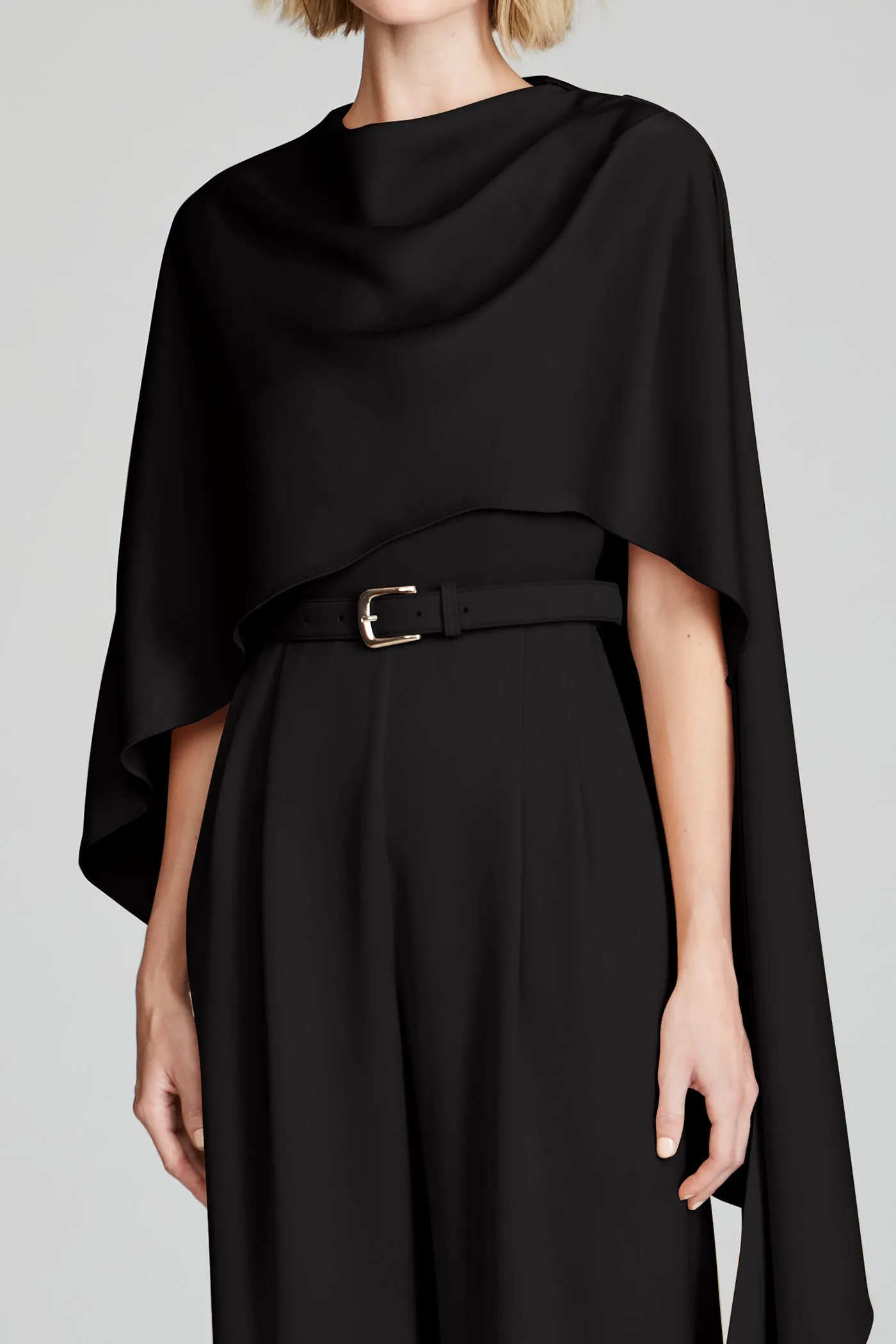 Paulette Crepe Jumpsuit sold by H by Halston product image thumbnail 4