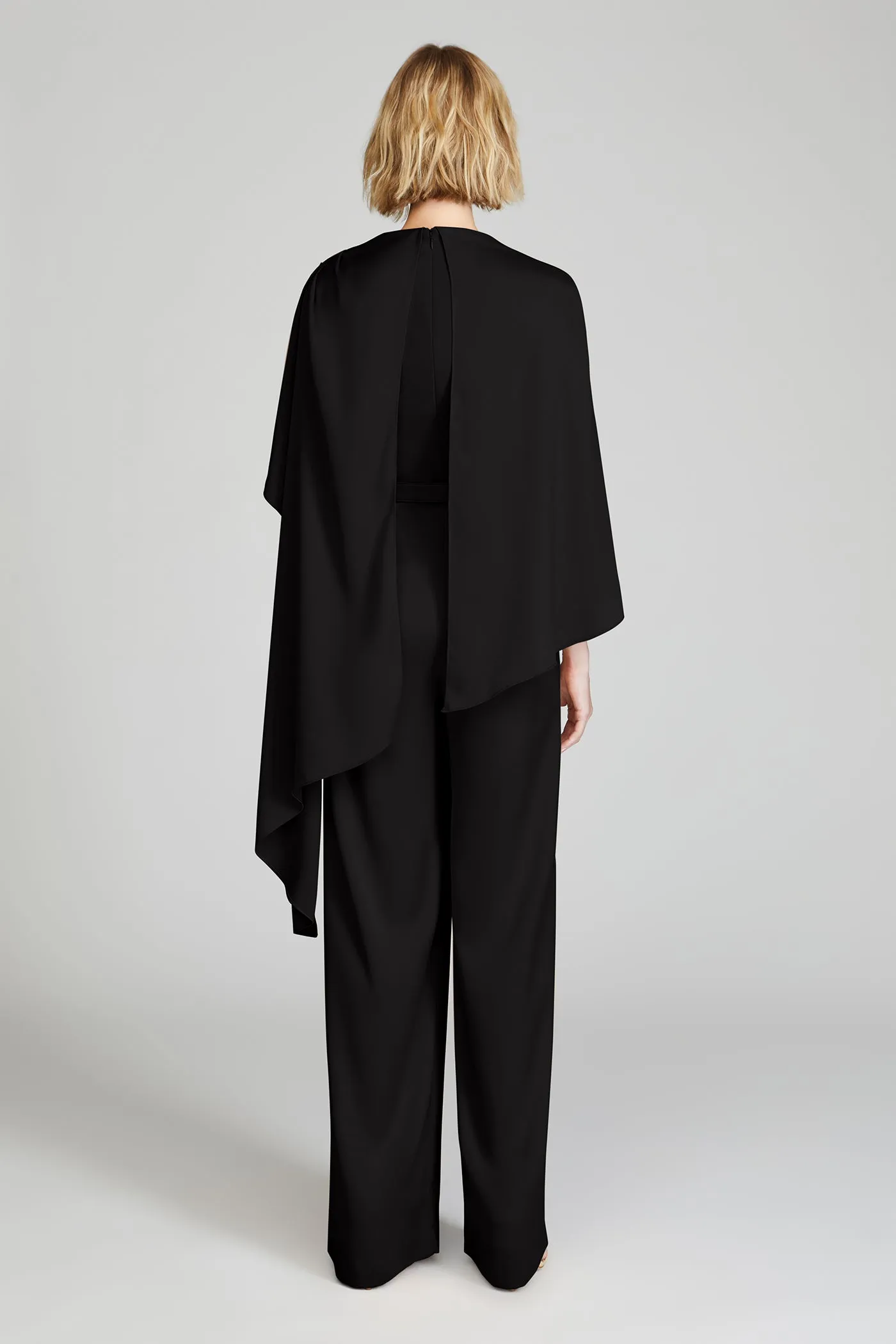 Paulette Crepe Jumpsuit sold by H by Halston product image thumbnail 2