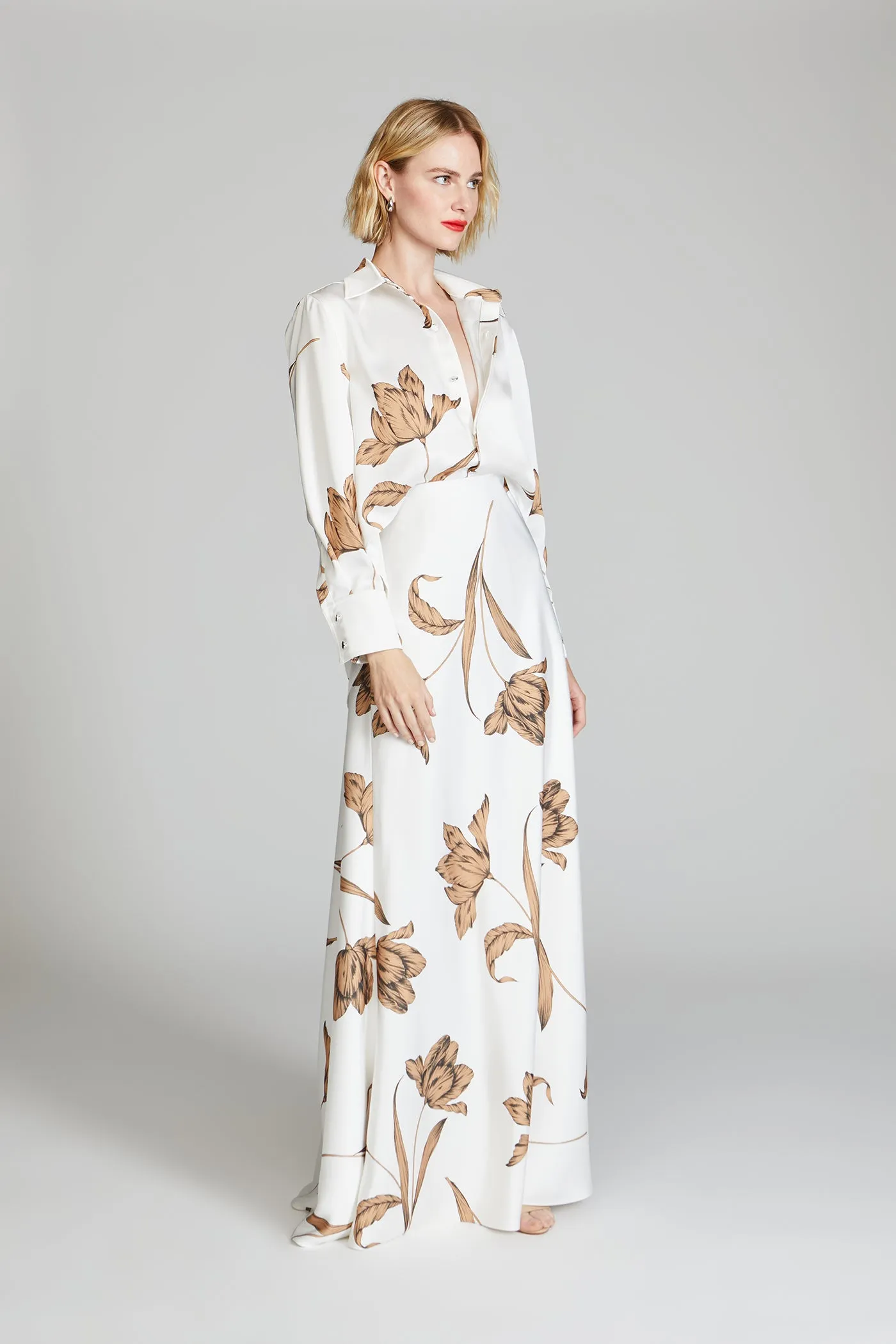 Marcelle Satin Gown sold by H by Halston product image thumbnail 3