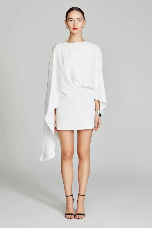 Laure Crepe Mini Dress sold by H by Halston