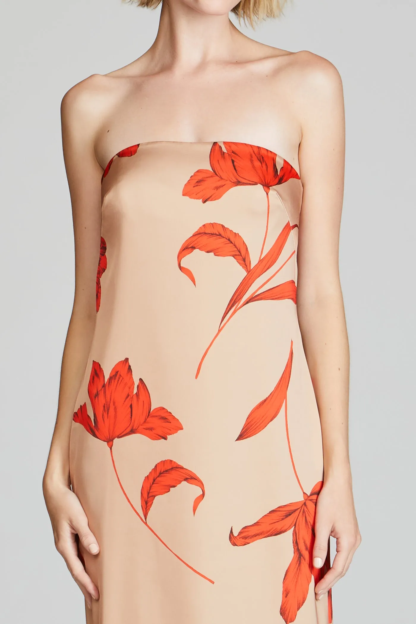 Manuela Strapless Printed Gown sold by H by Halston product image thumbnail 4