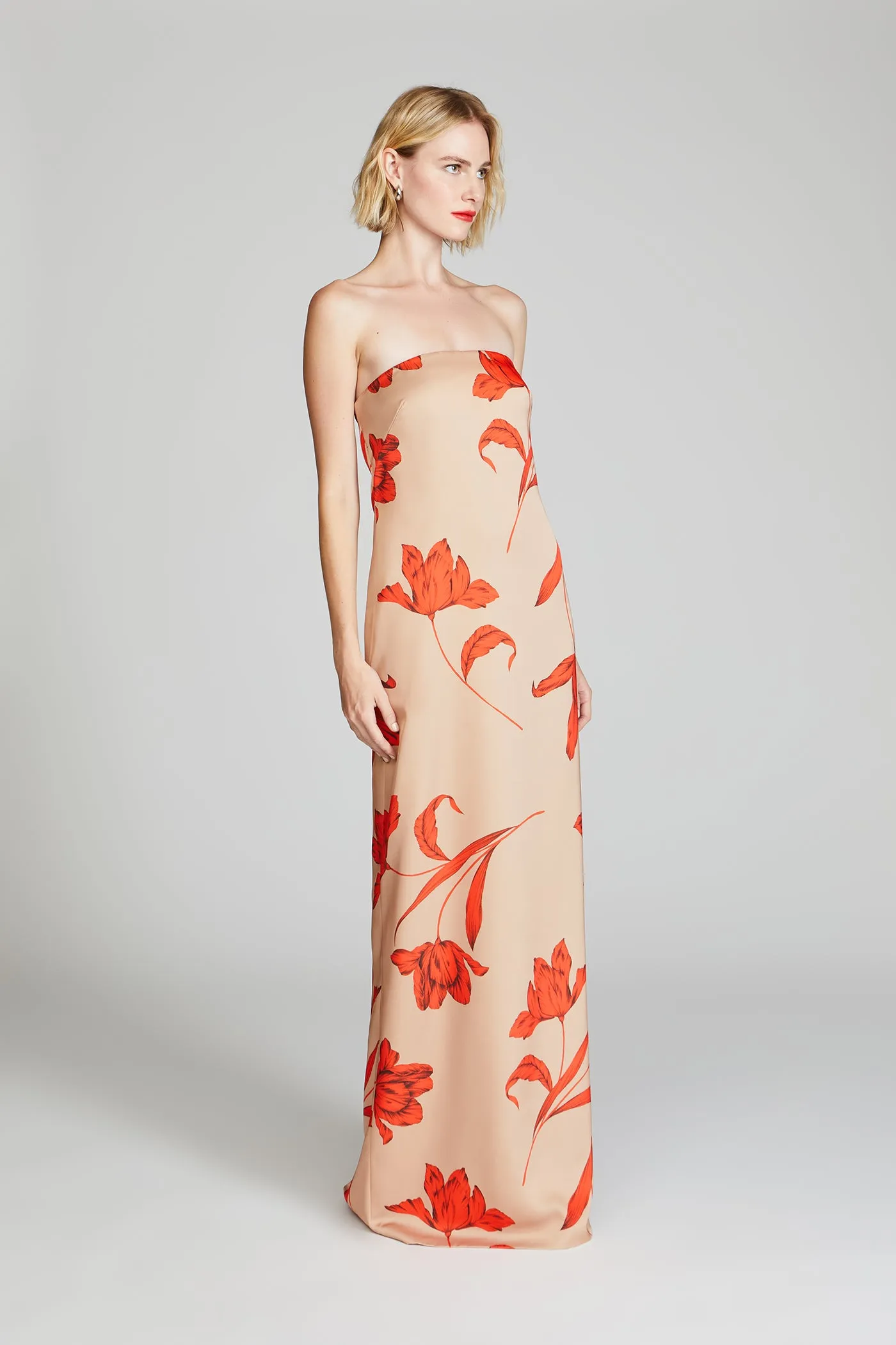 Manuela Strapless Printed Gown sold by H by Halston product image thumbnail 3