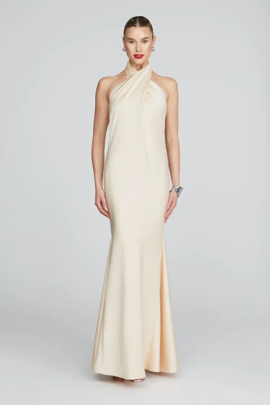 Ninette Satin Gown sold by H by Halston