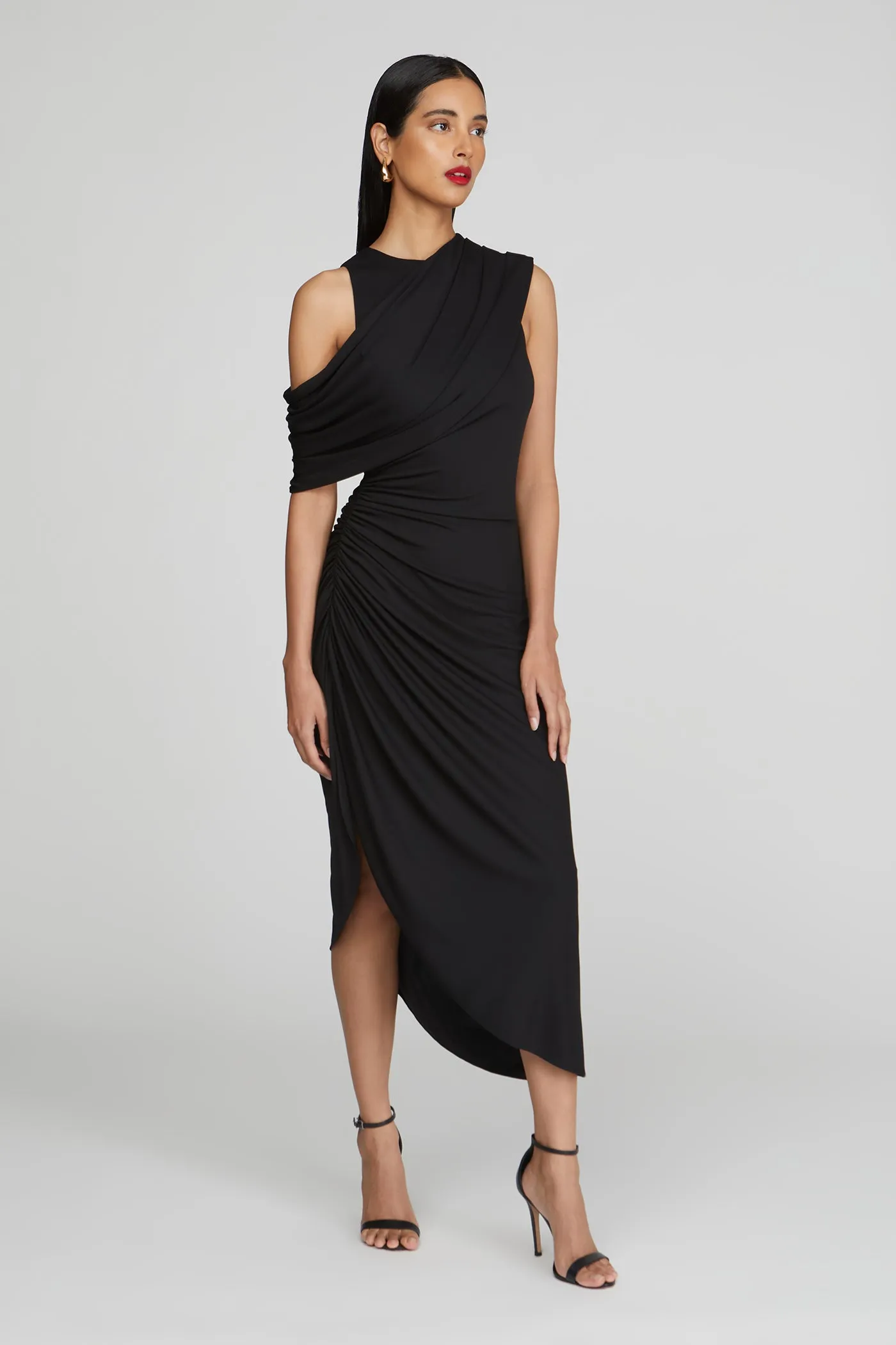 Gabrielle Matte Jersey Midi sold by H by Halston product image thumbnail 3