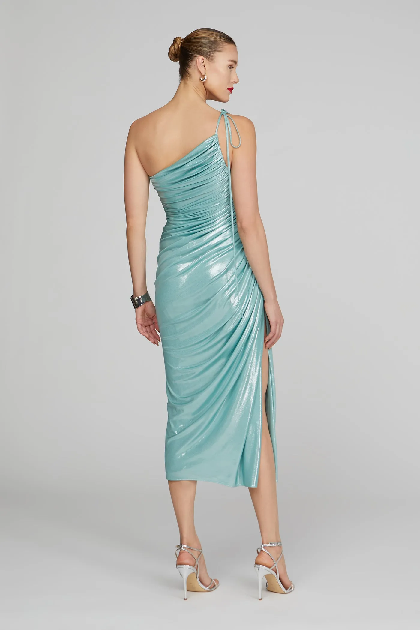 Mona One Shoulder Midi Dress sold by H by Halston product image thumbnail 2