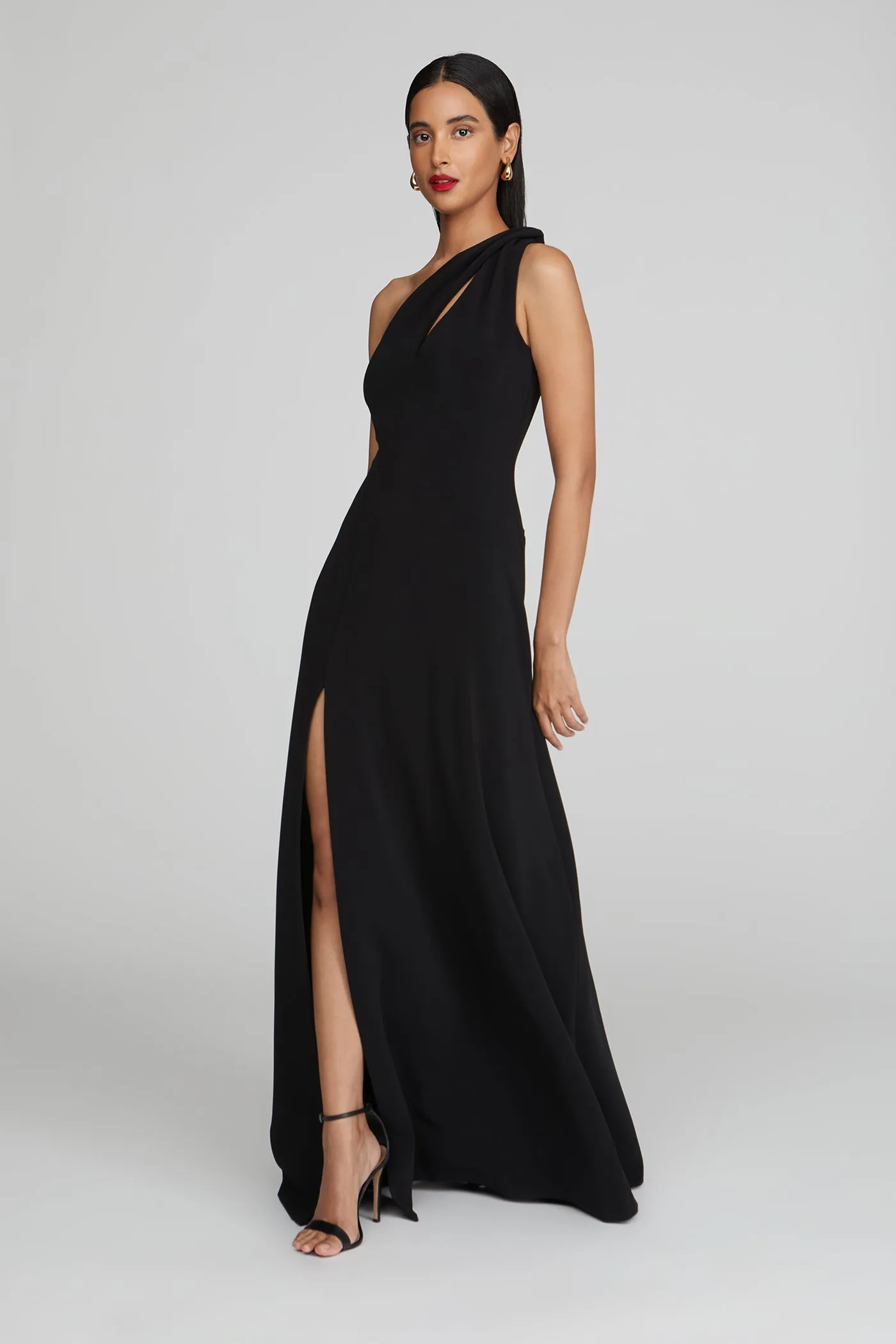 Navi Luxe Crepe Gown sold by H by Halston product image thumbnail 3