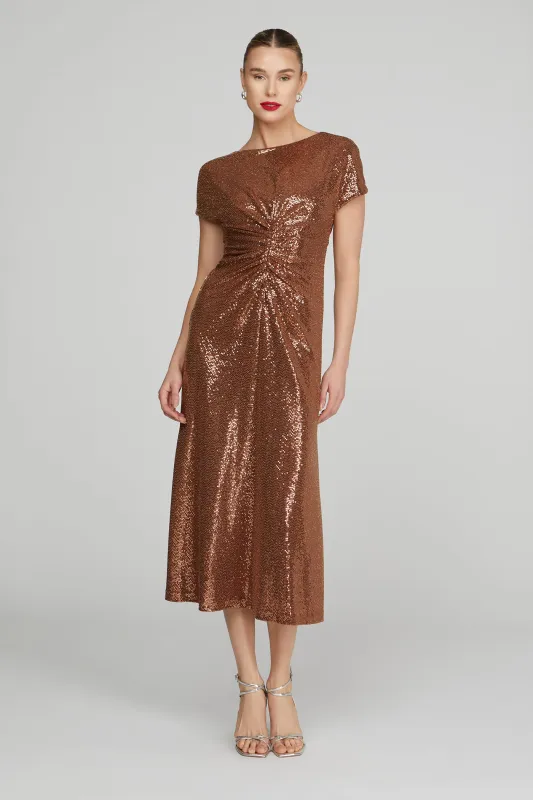 Luce Disco Jersey Midi made by H by Halston