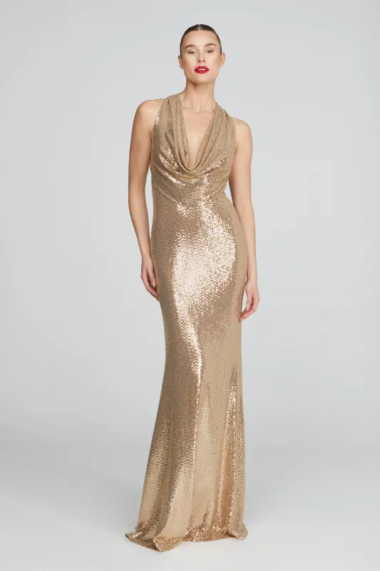 Milana Disco Jersey Gown sold by H by Halston
