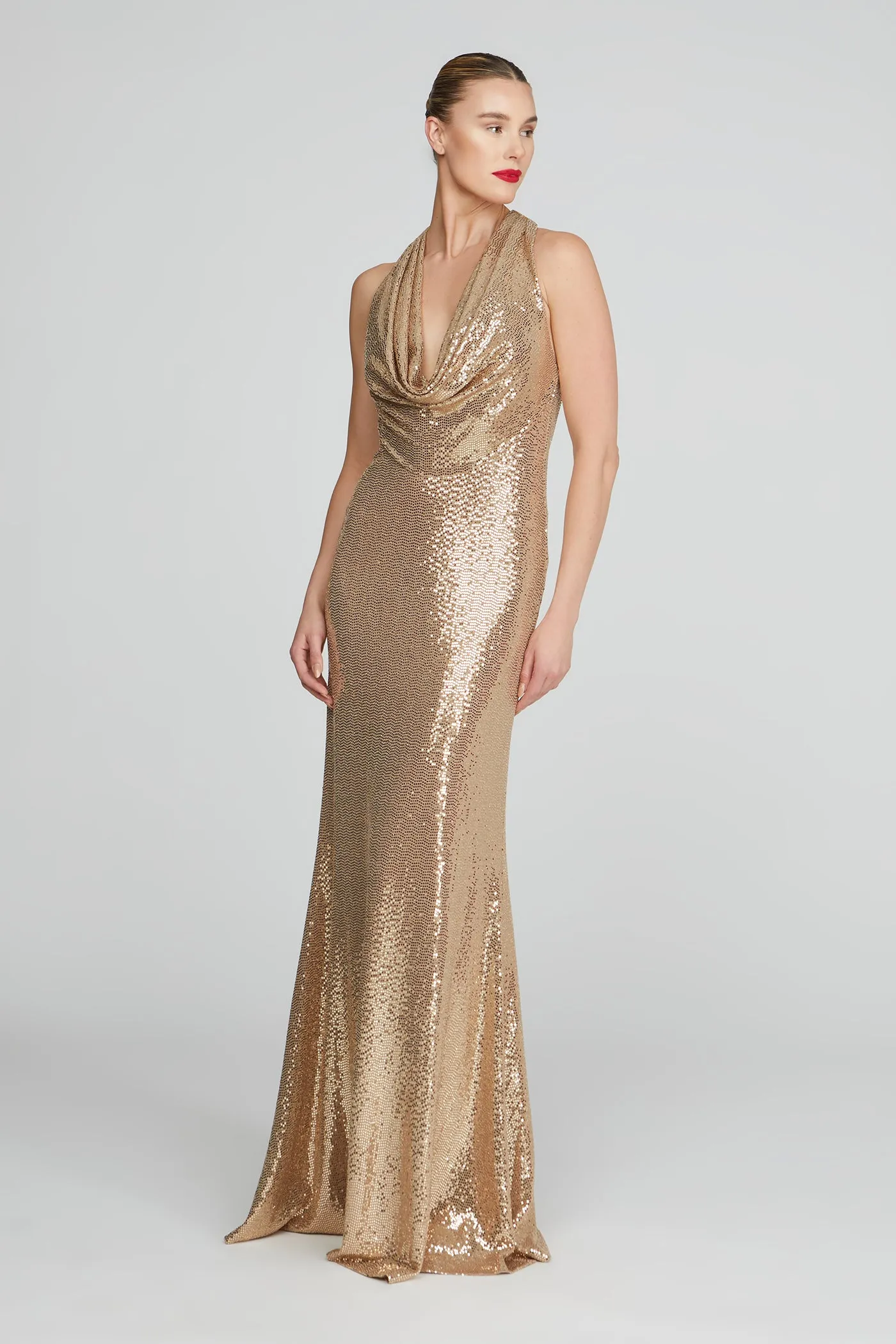 Milana Disco Jersey Gown sold by H by Halston product image thumbnail 5