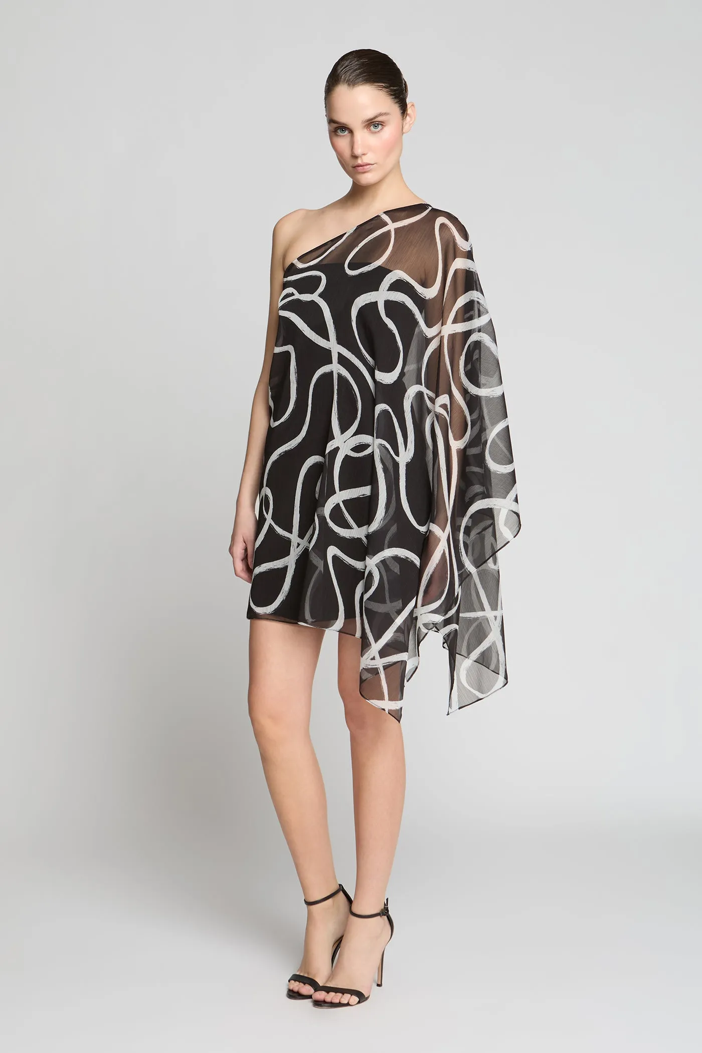 Chiffon Caftan Mini sold by H by Halston product image thumbnail 5