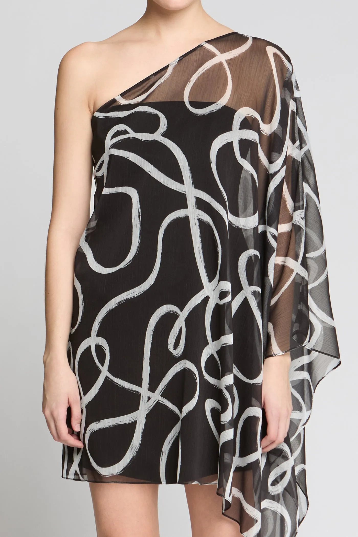 Chiffon Caftan Mini sold by H by Halston product image thumbnail 4