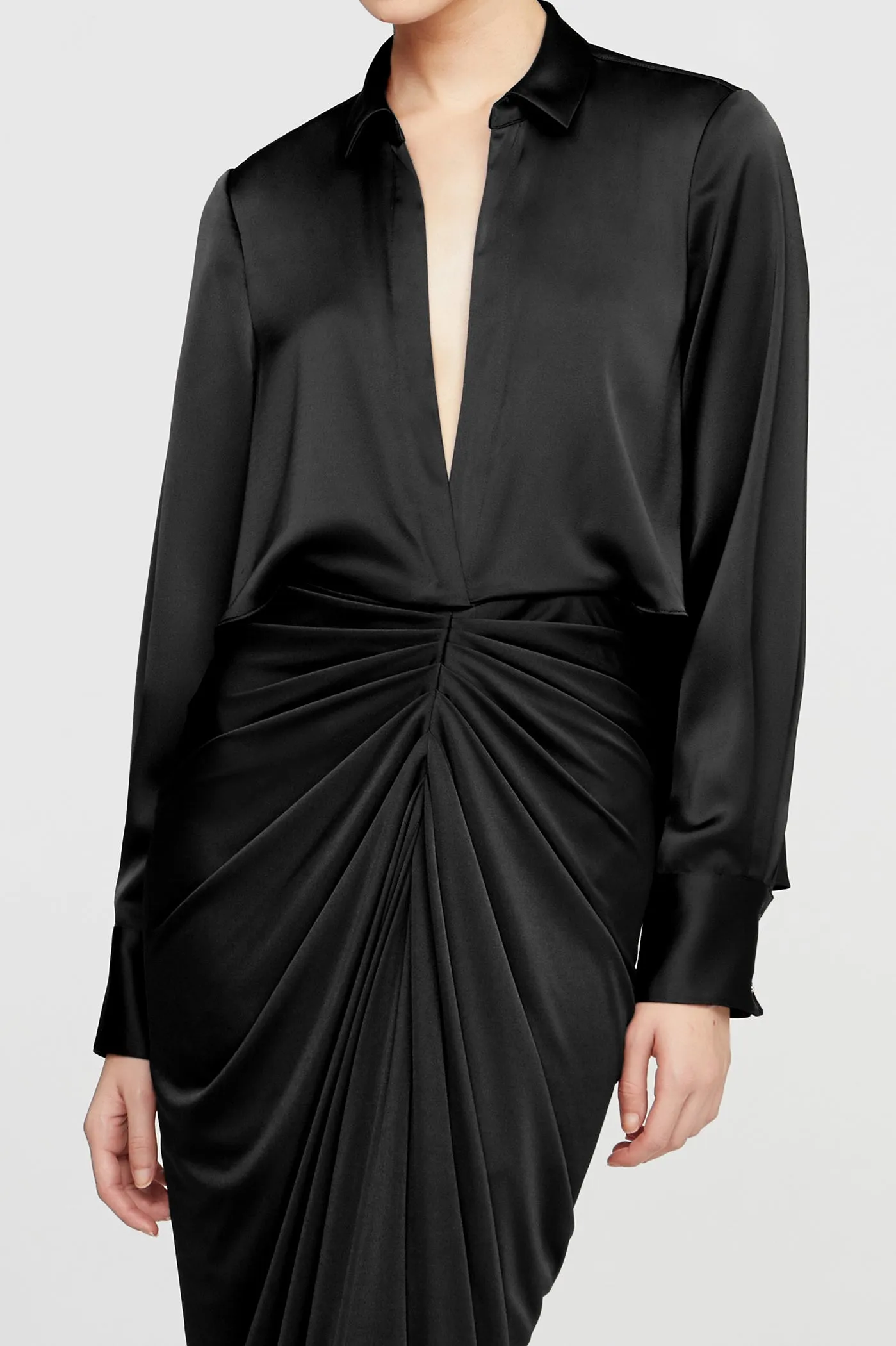 Katrine Jersey And Satin Gown sold by H by Halston product image thumbnail 4