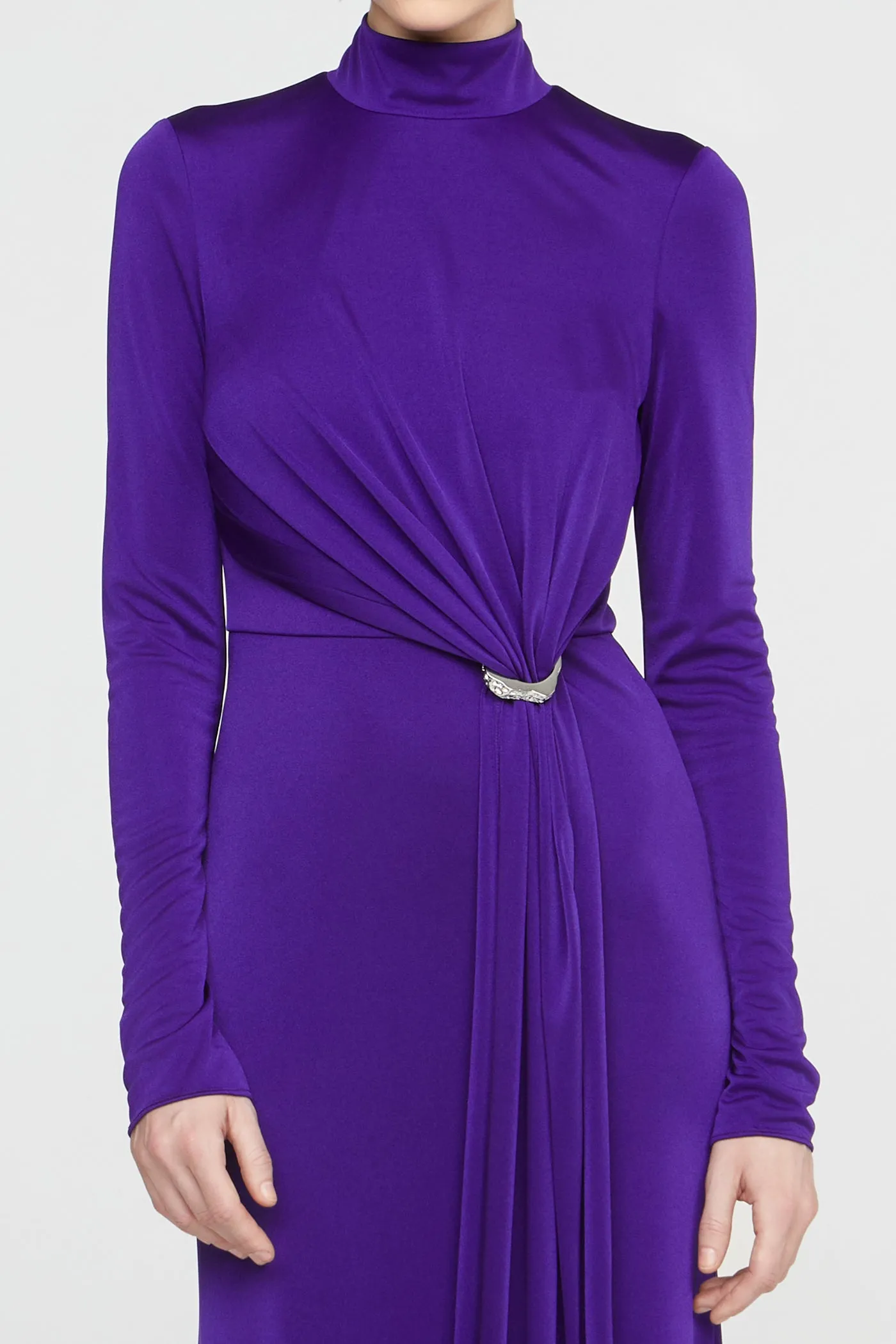 Mya Long Sleeve Jersey Dress sold by H by Halston product image thumbnail 4