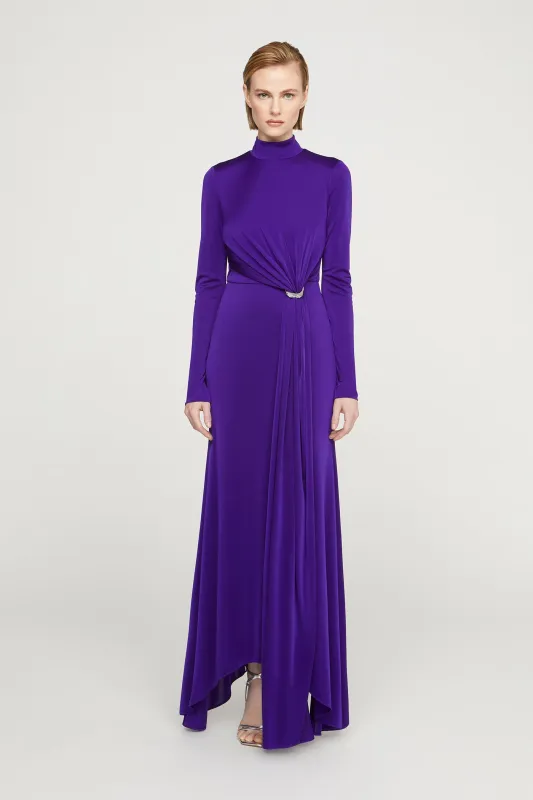 Mya Long Sleeve Jersey Dress sold by H by Halston
