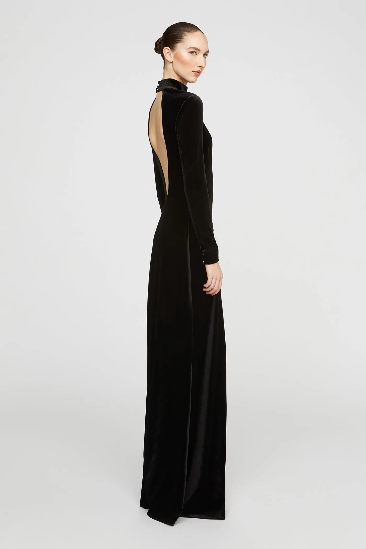 Kaia Velvet Gown sold by H by Halston product image thumbnail 5