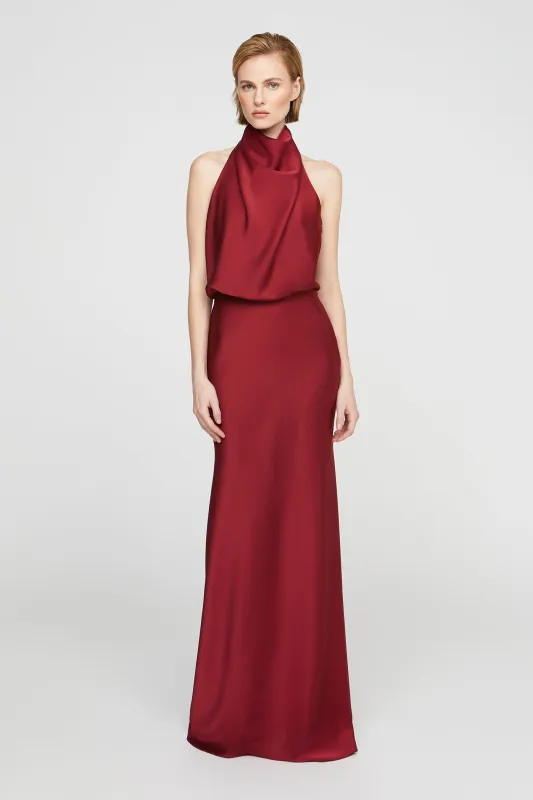 Ada Satin Gown sold by H by Halston