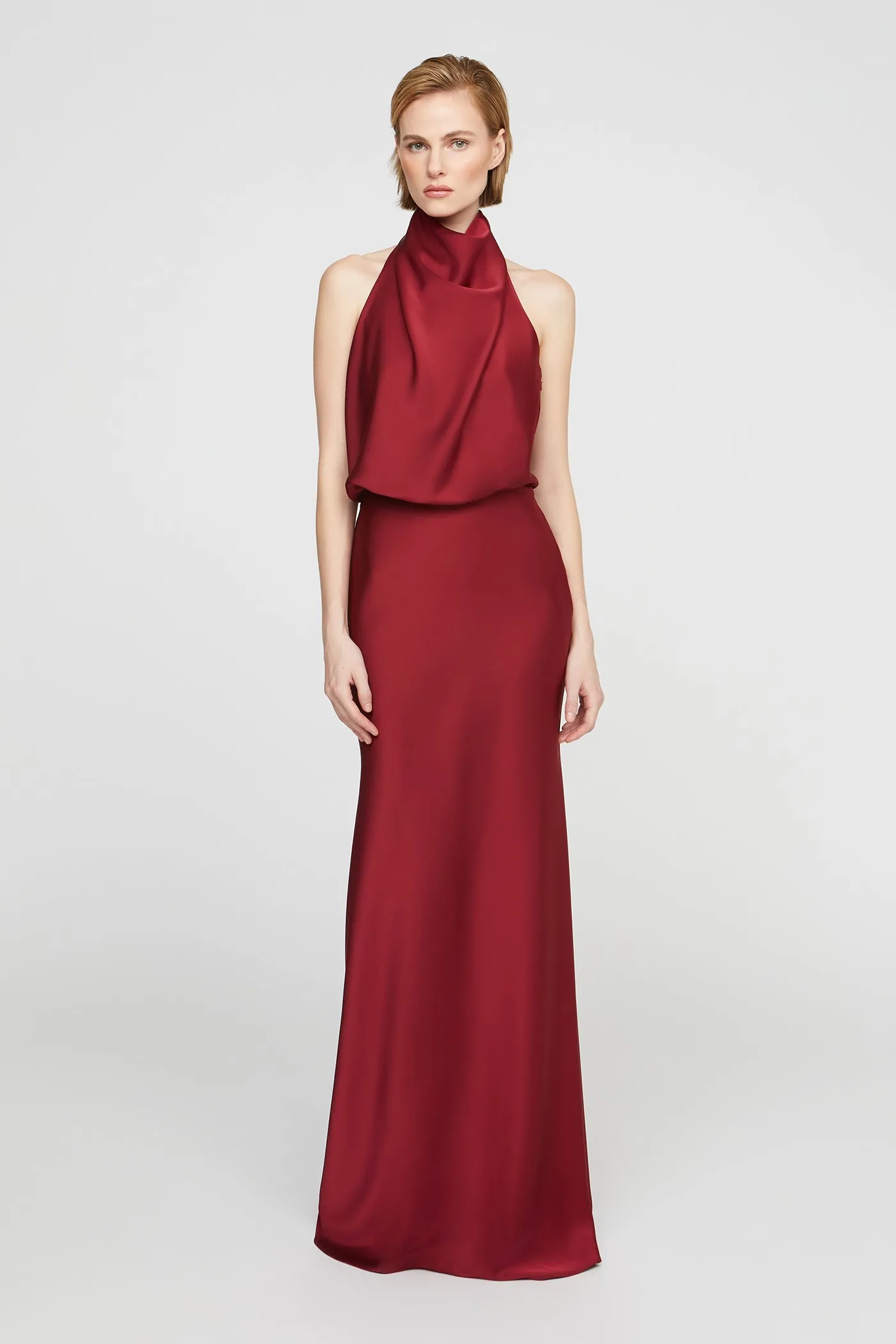 Ada Satin Gown sold by H by Halston