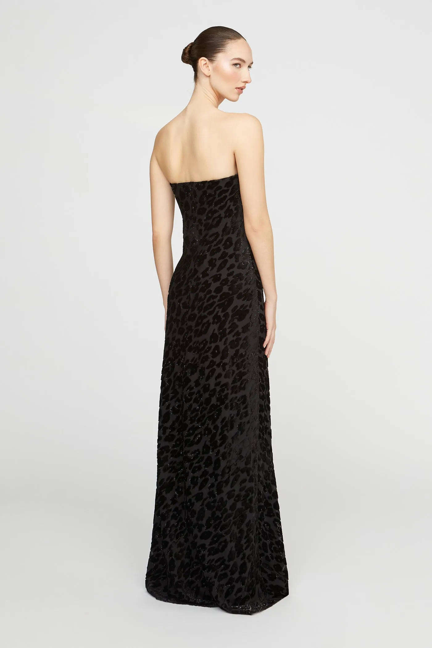 Rosalie Chiffon Devoré Gown sold by H by Halston product image thumbnail 4