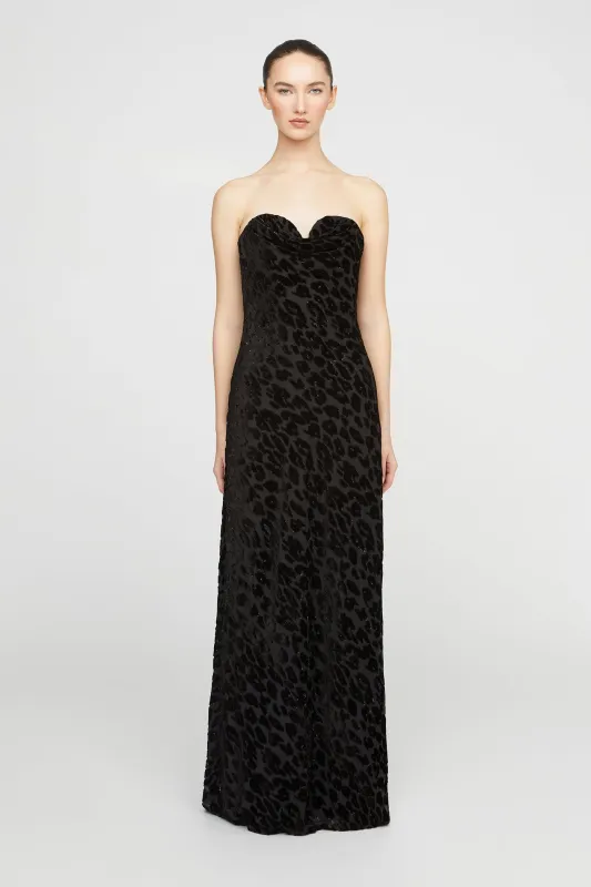Rosalie Chiffon Devoré Gown sold by H by Halston