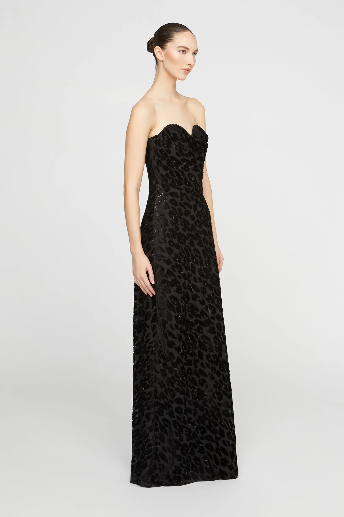 Rosalie Chiffon Devoré Gown sold by H by Halston product image thumbnail 2