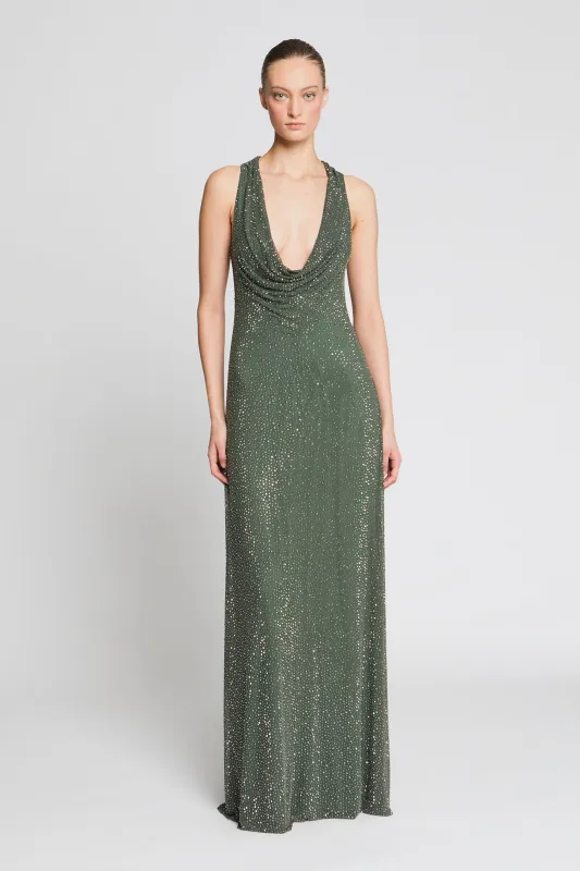 Sunni Crystal Mesh Gown sold by H by Halston