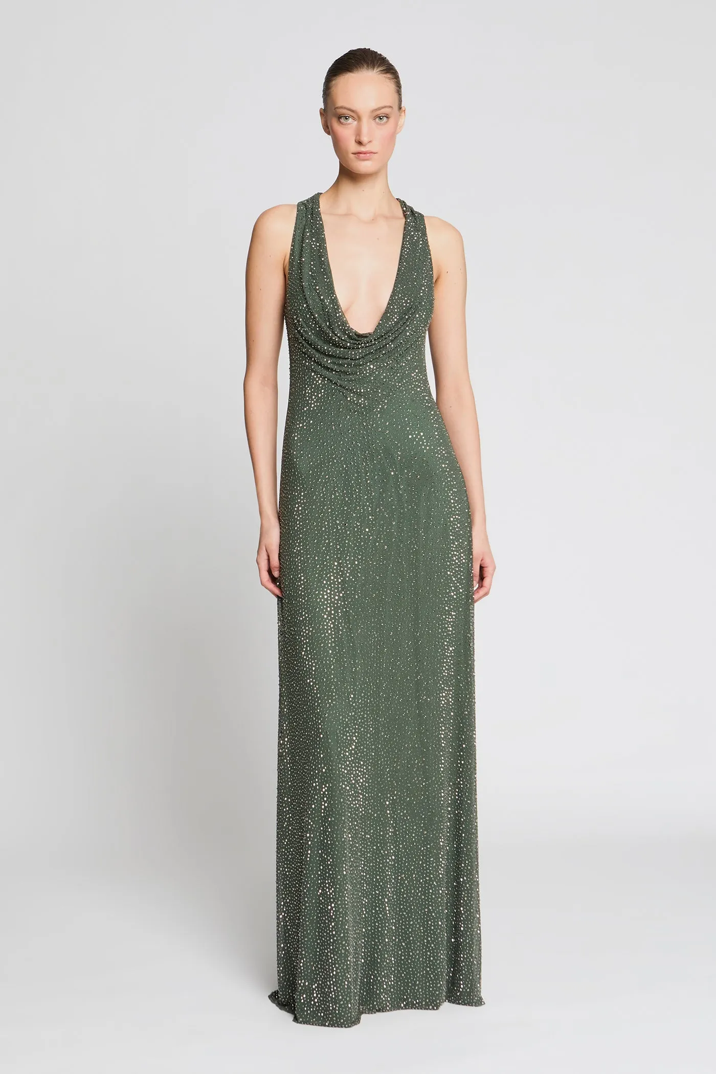 Sunni Crystal Mesh Gown sold by H by Halston