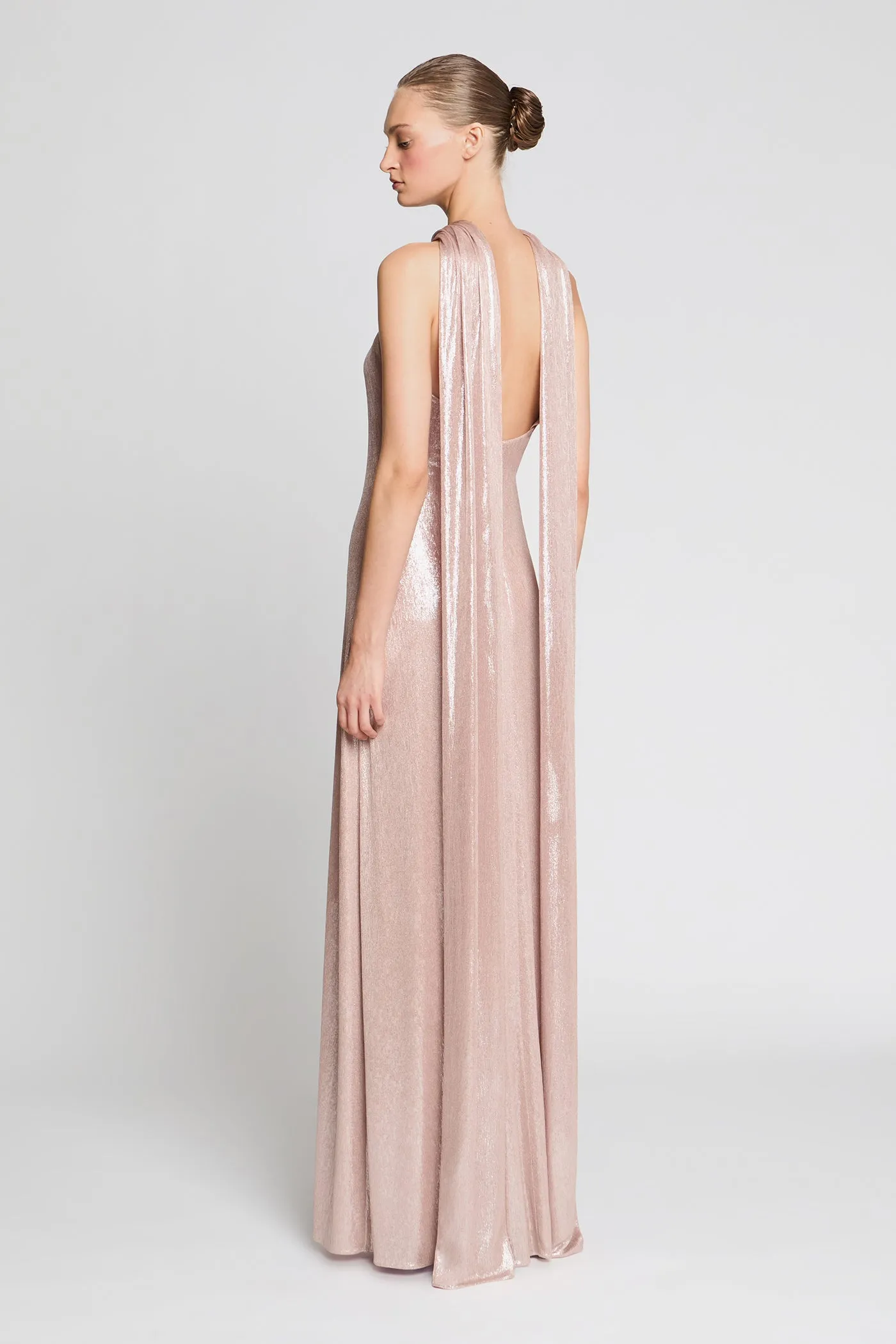 Sofie Matallic Jersey Gown sold by H by Halston product image thumbnail 2