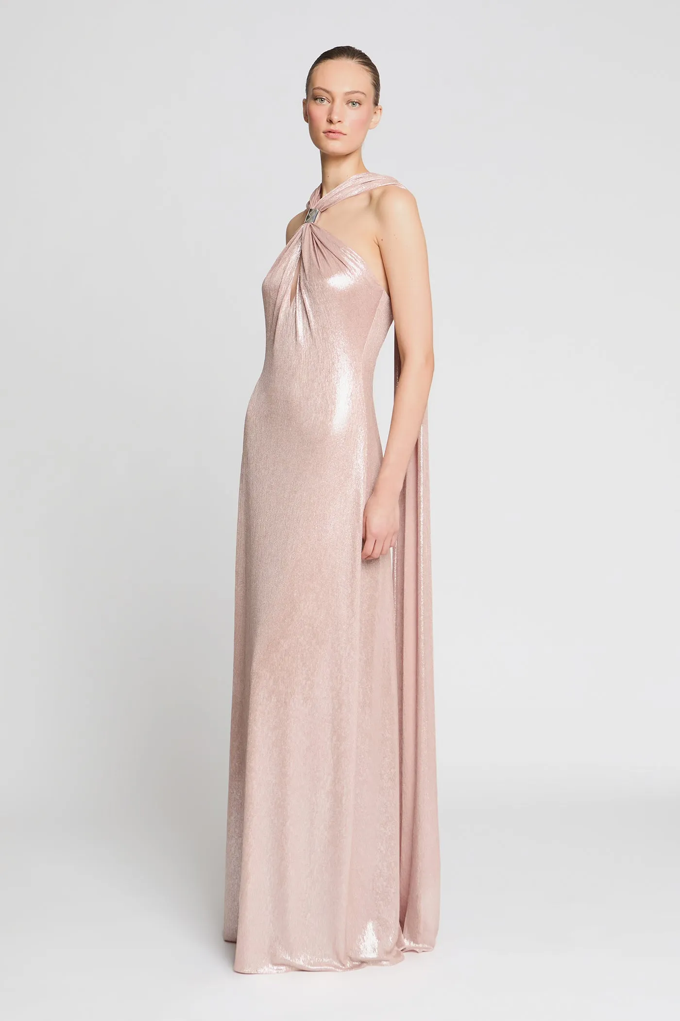 Sofie Matallic Jersey Gown sold by H by Halston