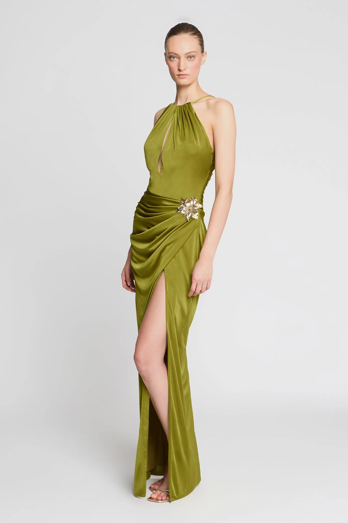 Elin Gloss Jersey Gown sold by H by Halston product image thumbnail 3