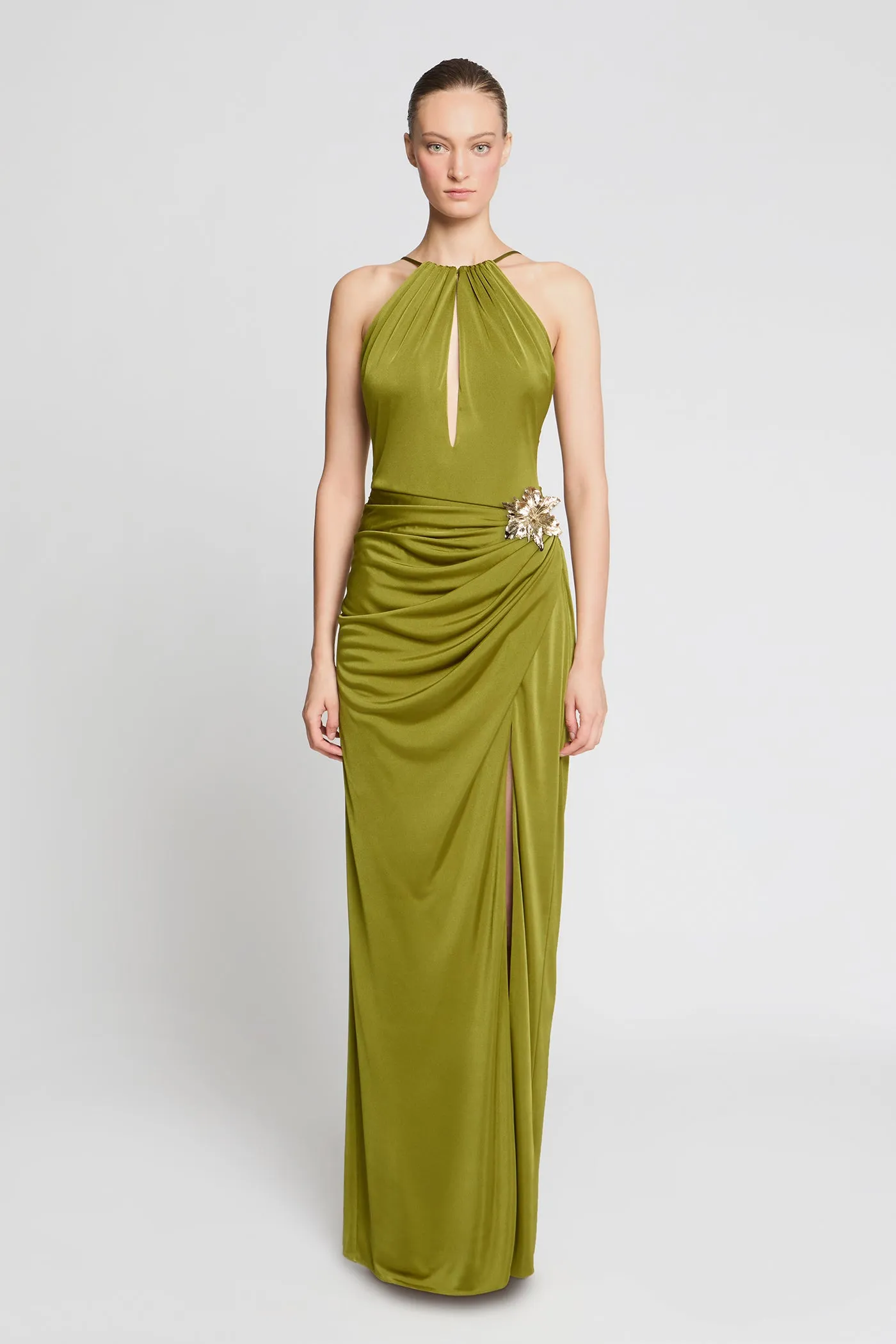 Elin Gloss Jersey Gown sold by H by Halston