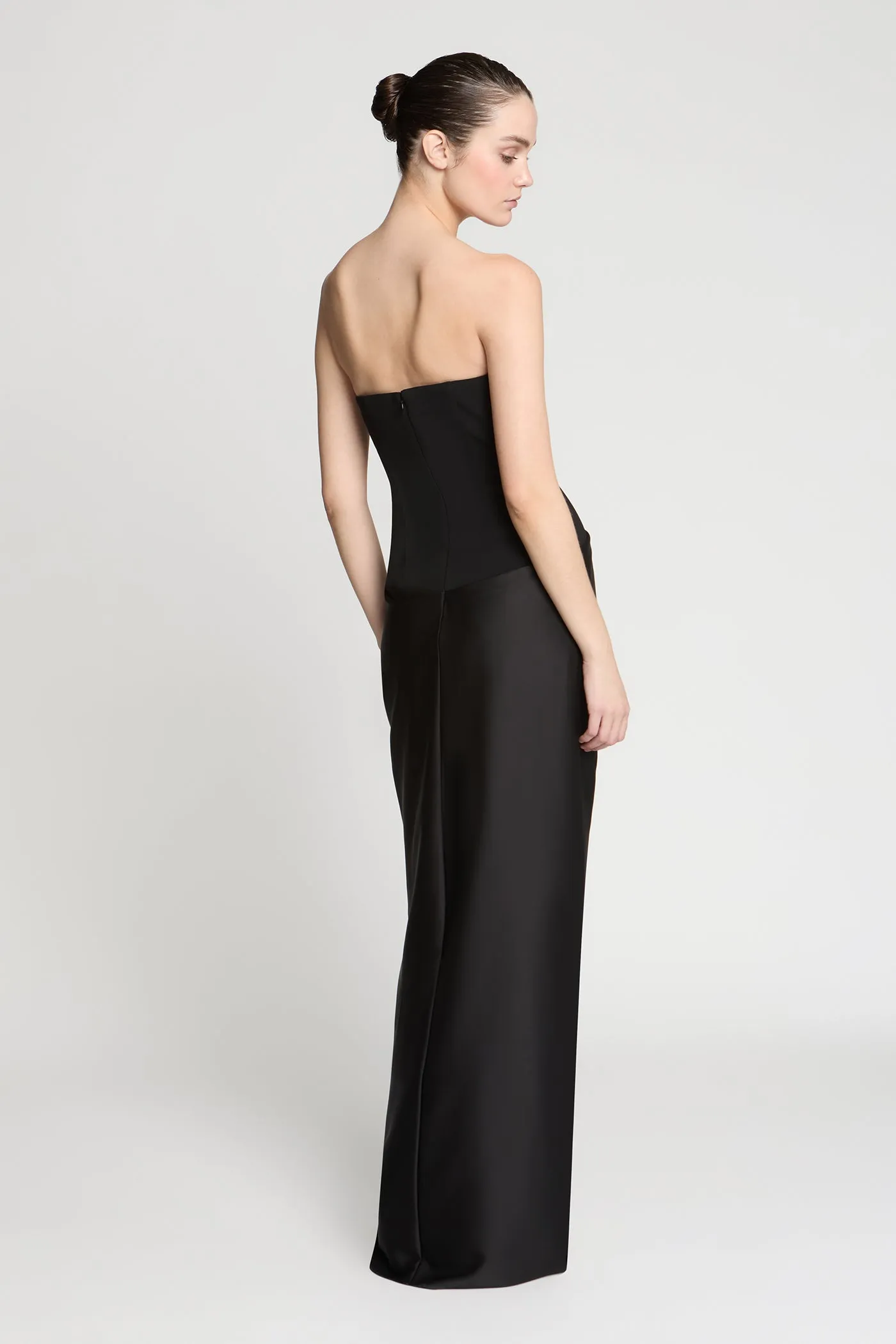 Sanna Crepe And Satin Gown sold by H by Halston product image thumbnail 2
