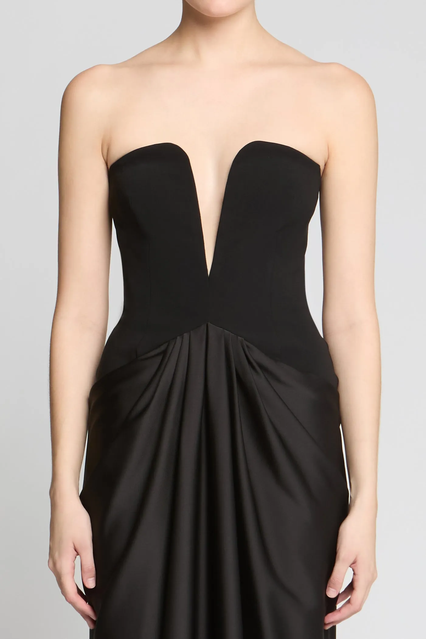 Sanna Crepe And Satin Gown sold by H by Halston product image thumbnail 4