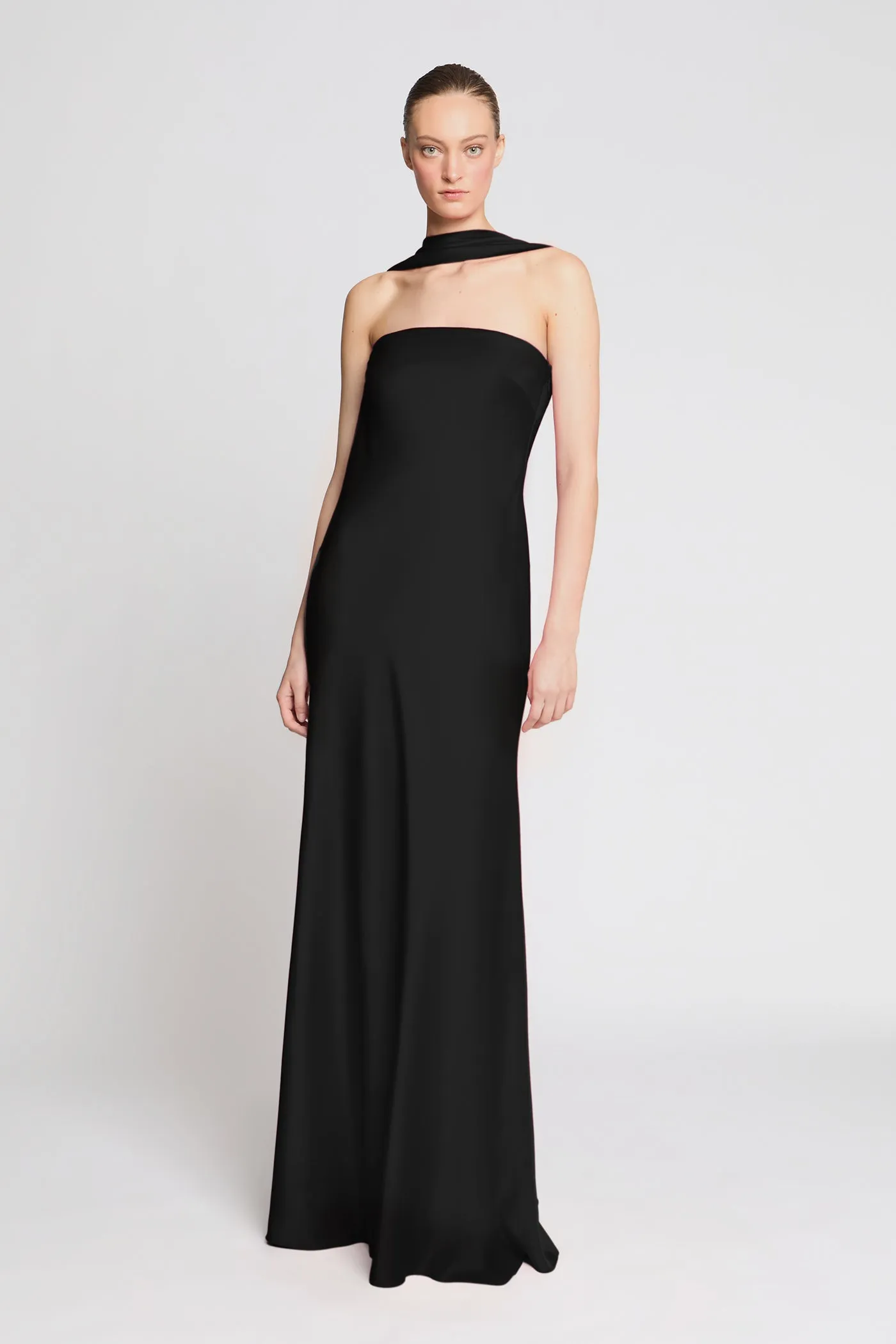 Vali Crepe Gown sold by H by Halston product image thumbnail 5