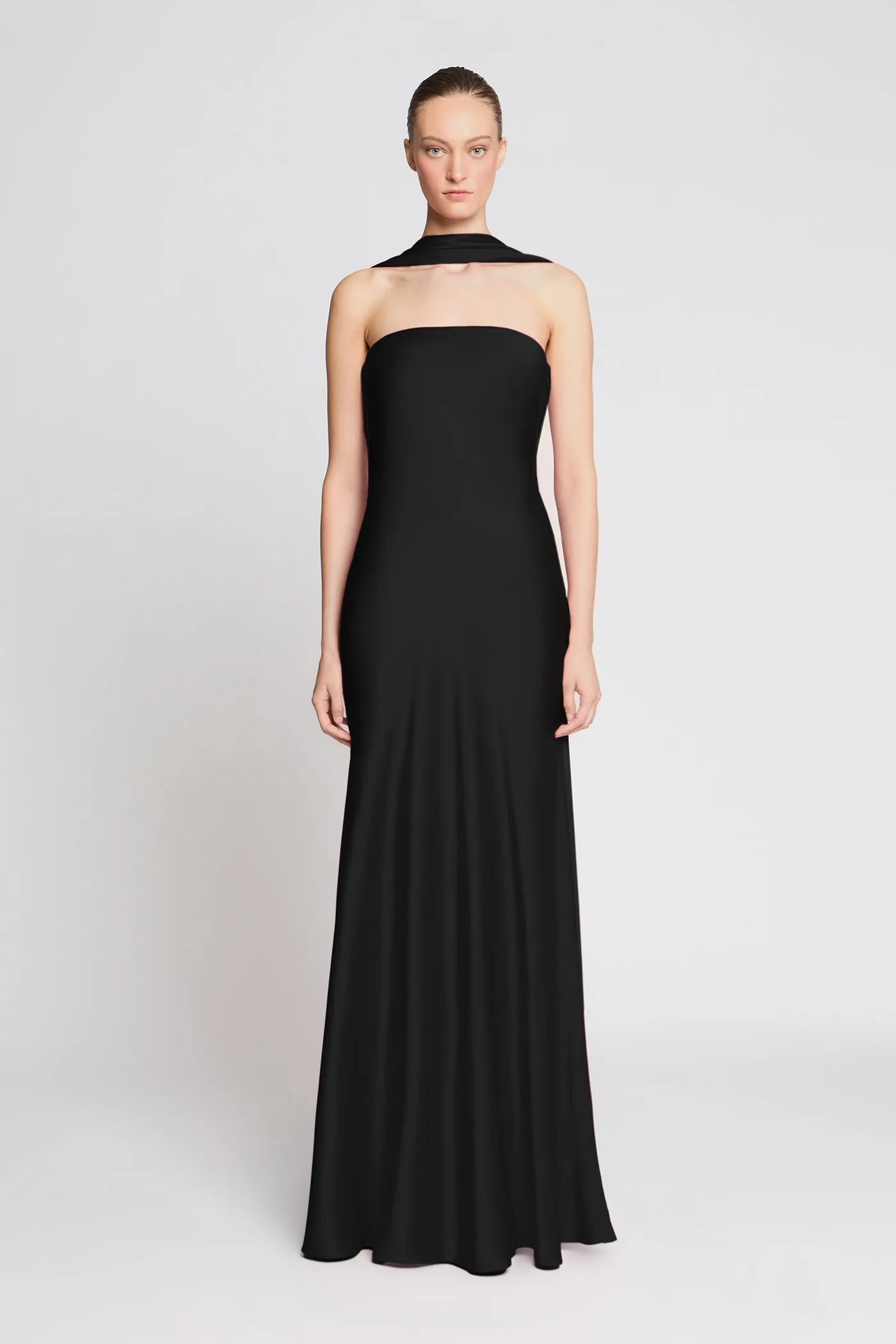 Vali Crepe Gown sold by H by Halston