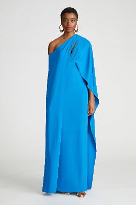 Freja Gown In Fluid Crepe sold by H by Halston
