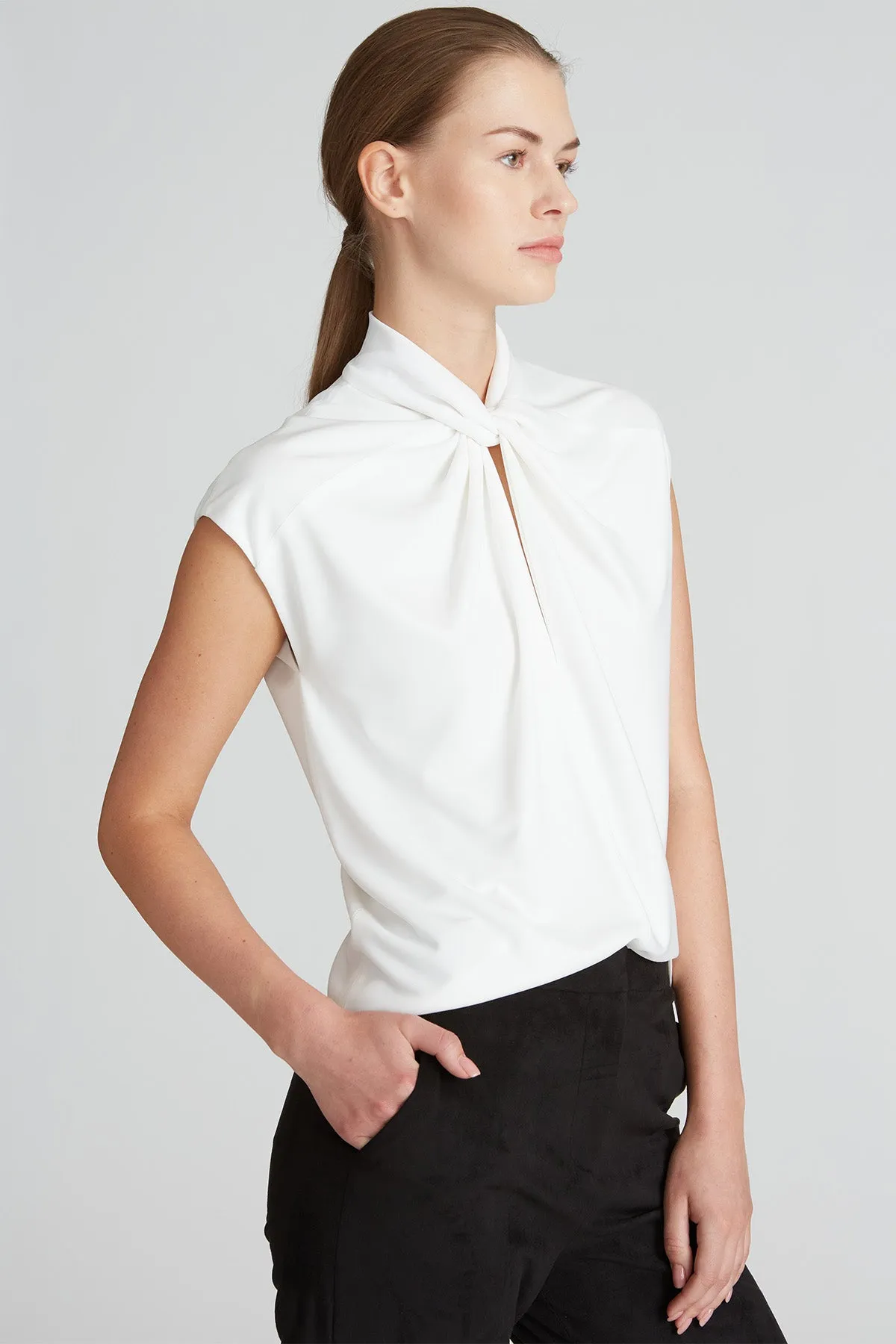 Alanna Jersey Top sold by H by Halston