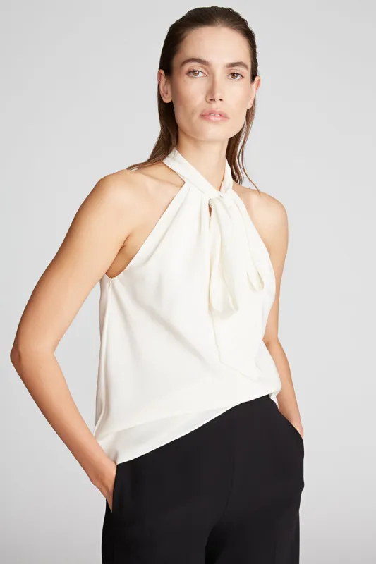 Jillian Top in Crepe De Chine sold by H by Halston