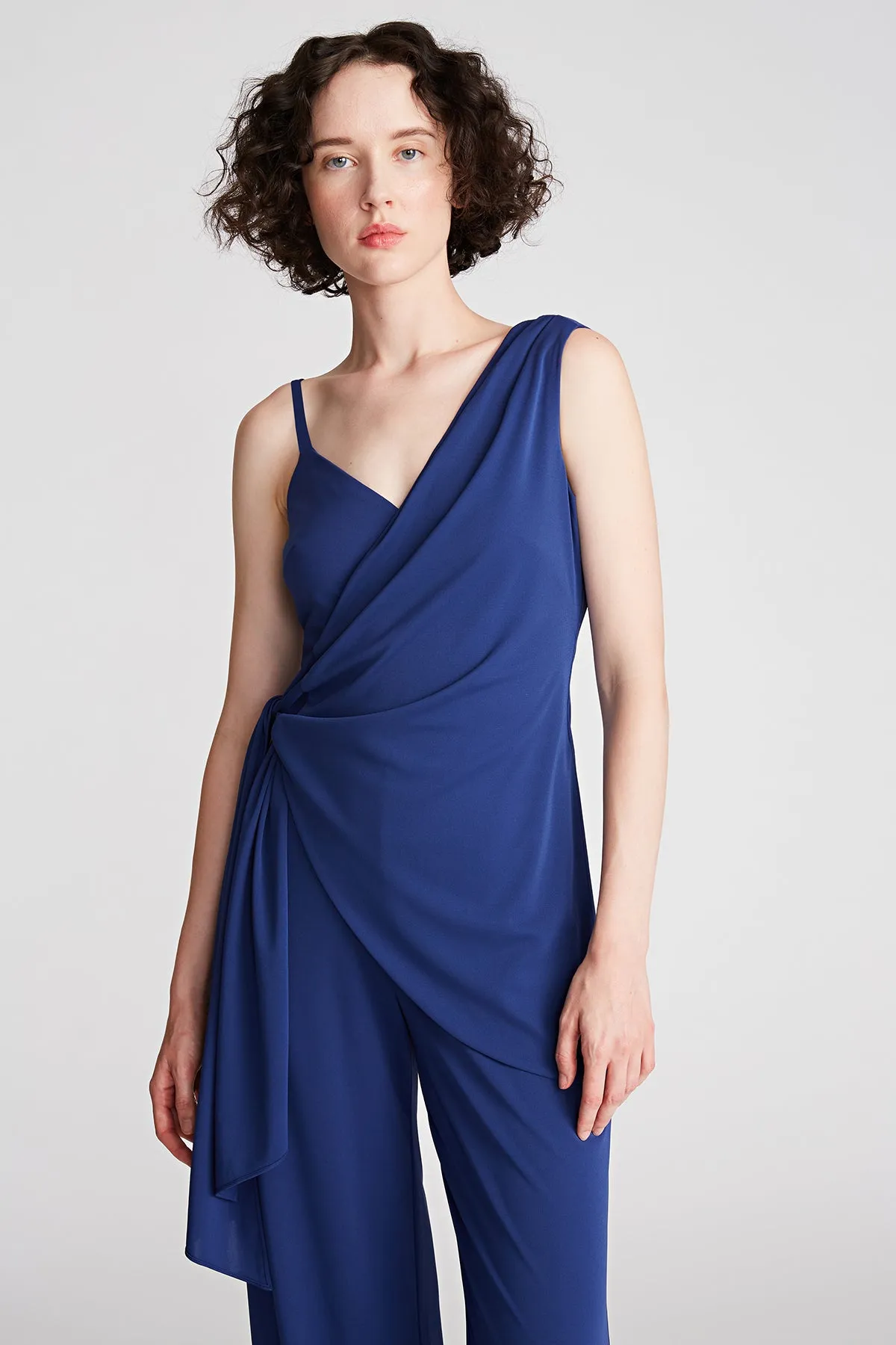 Zaria Jumpsuit In Matte Jersey sold by H by Halston product image thumbnail 4