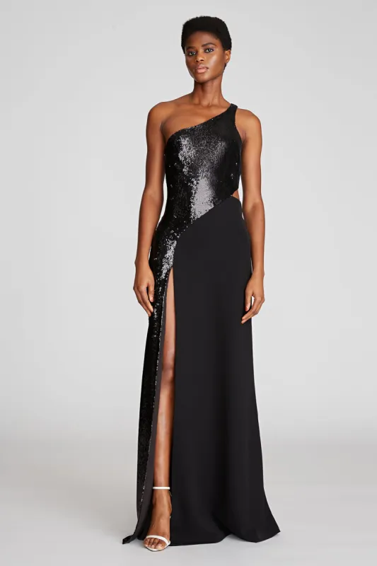 Carson Gown In Sequins/Crepe sold by H by Halston