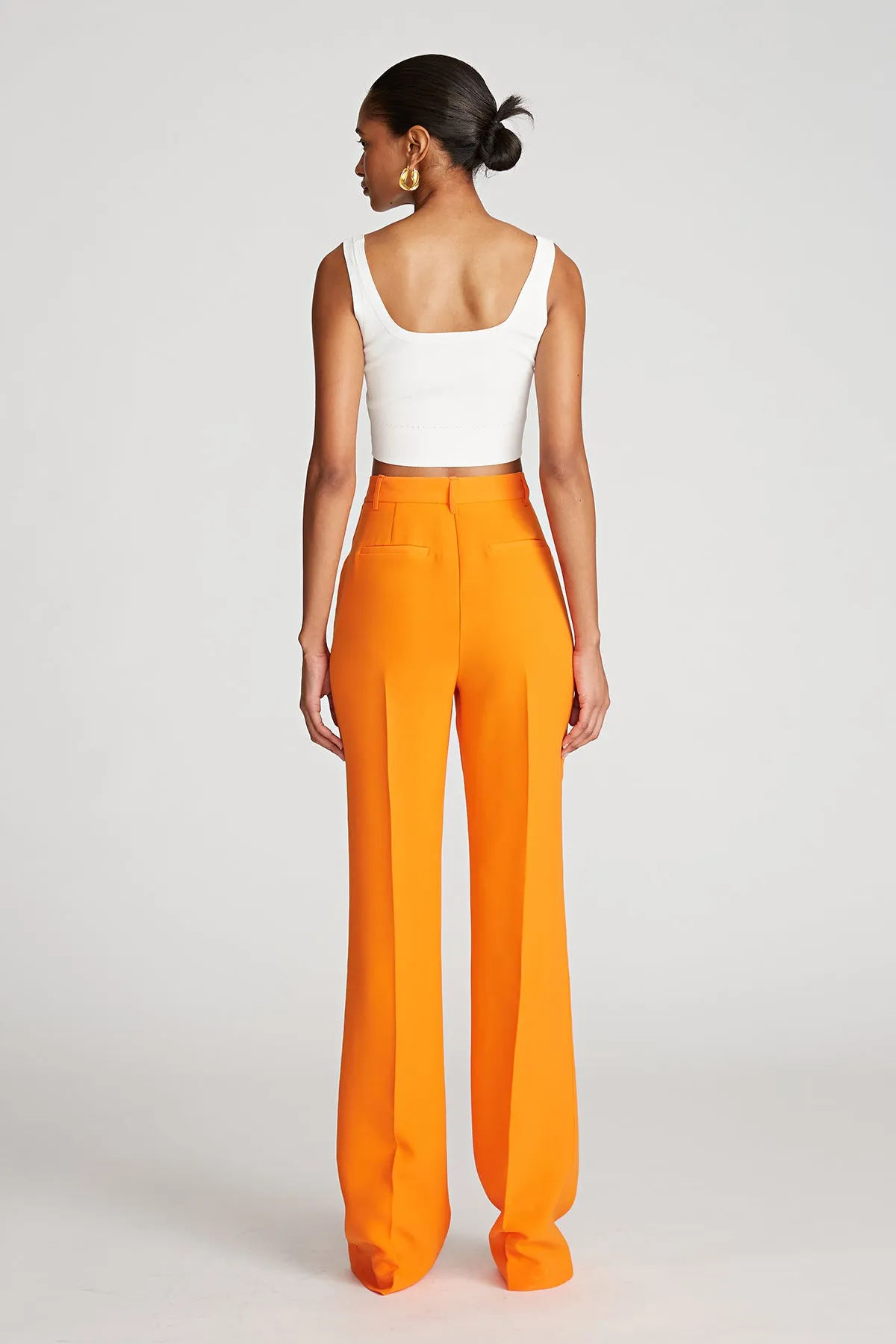 Jora Trouser In Stretch Crepe sold by H by Halston product image thumbnail 3