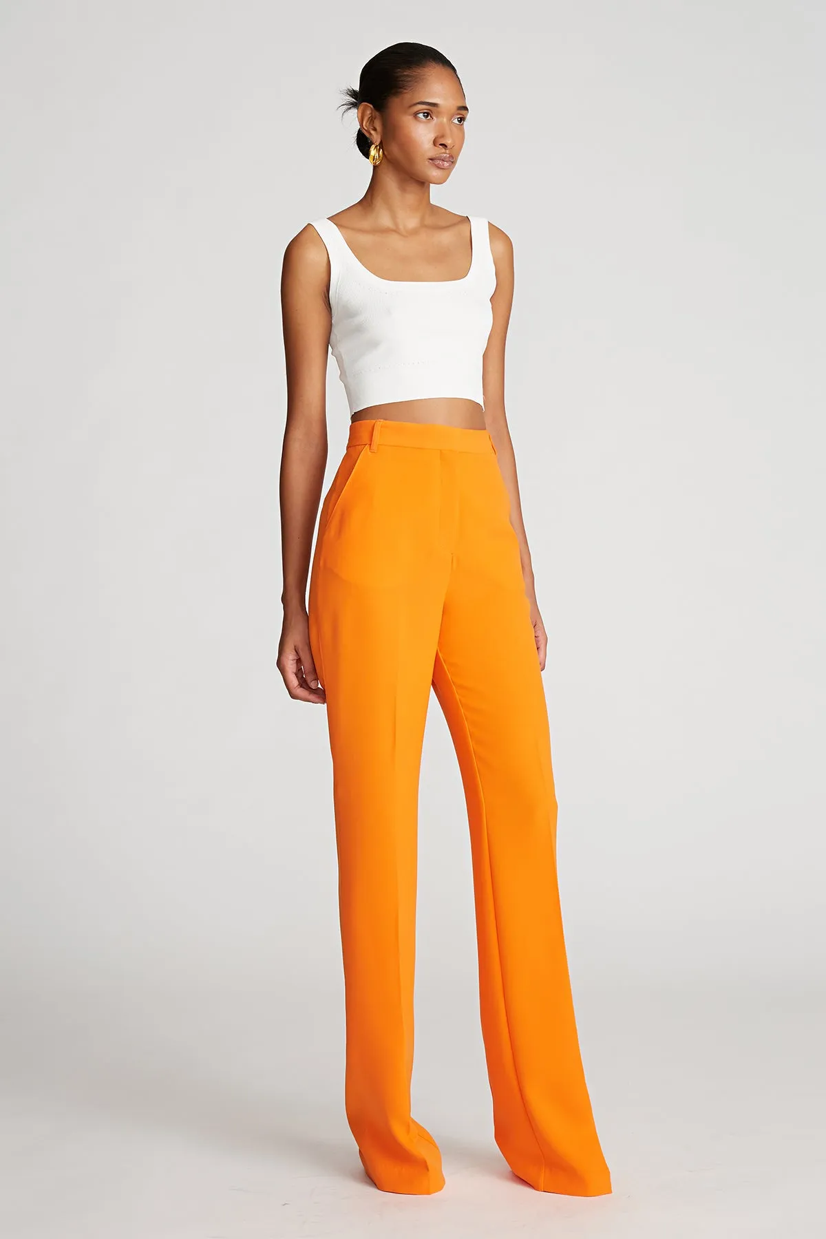 Jora Trouser In Stretch Crepe sold by H by Halston product image thumbnail 4