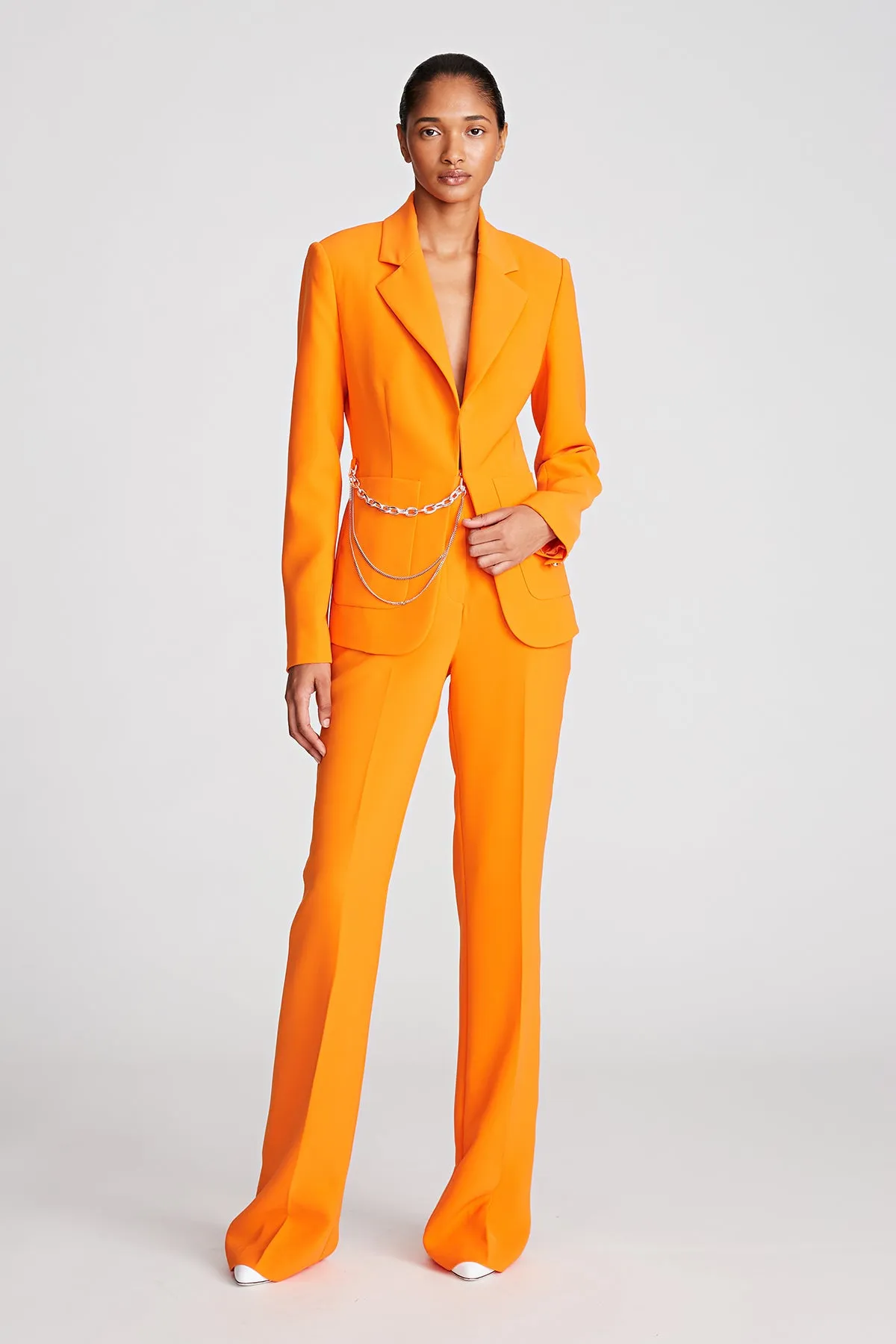 Jora Trouser In Stretch Crepe sold by H by Halston