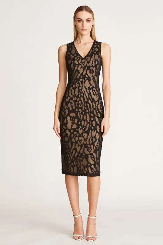 Marilyn Leopard Dress made by H by Halston