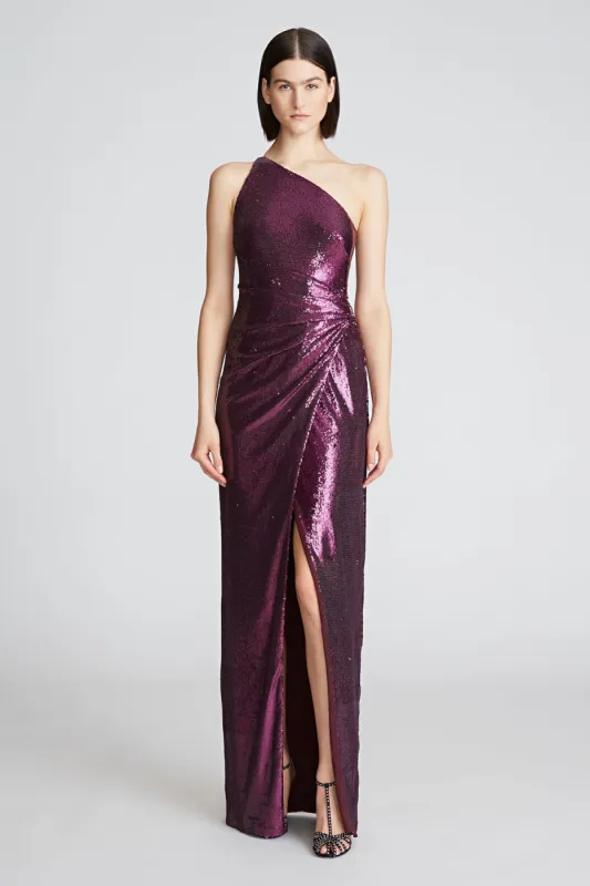Adriana Gown In Sequins sold by H by Halston