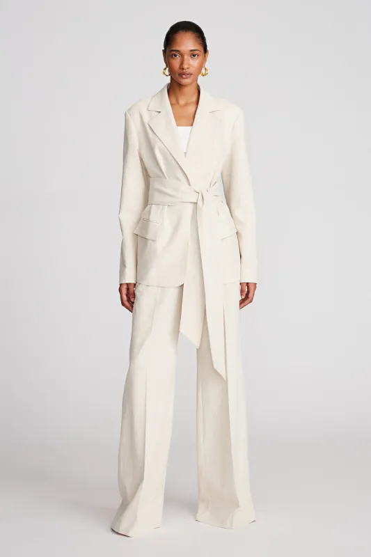 Zoya Pant In Linen Suiting sold by H by Halston