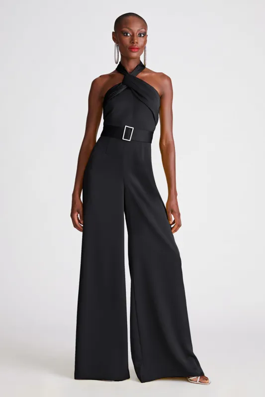 Kani Jumpsuit In Satin sold by H by Halston