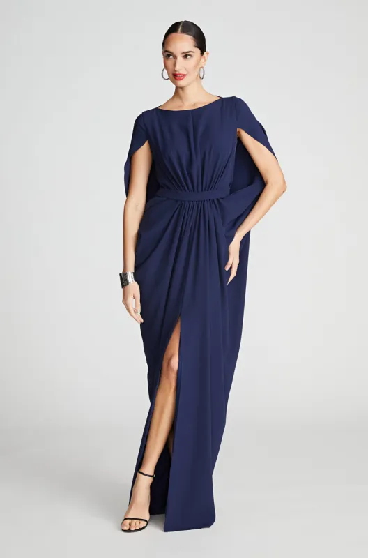 Starla Gown In Fluid Crepe sold by H by Halston