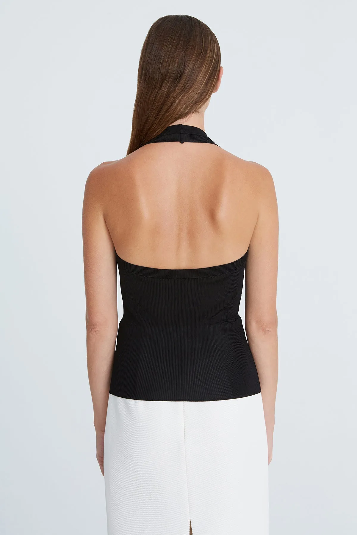 Annalise Knit Halter Top sold by H by Halston product image thumbnail 3