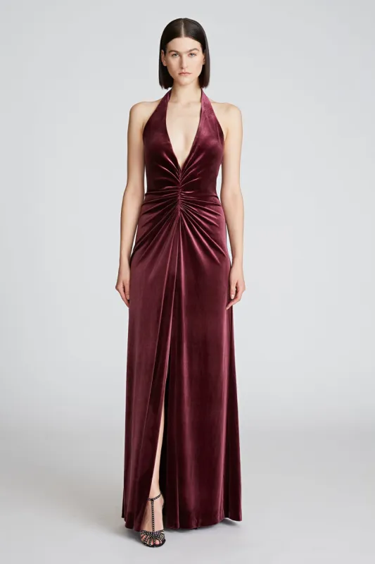 Rebecca Gown In Velvet made by H by Halston
