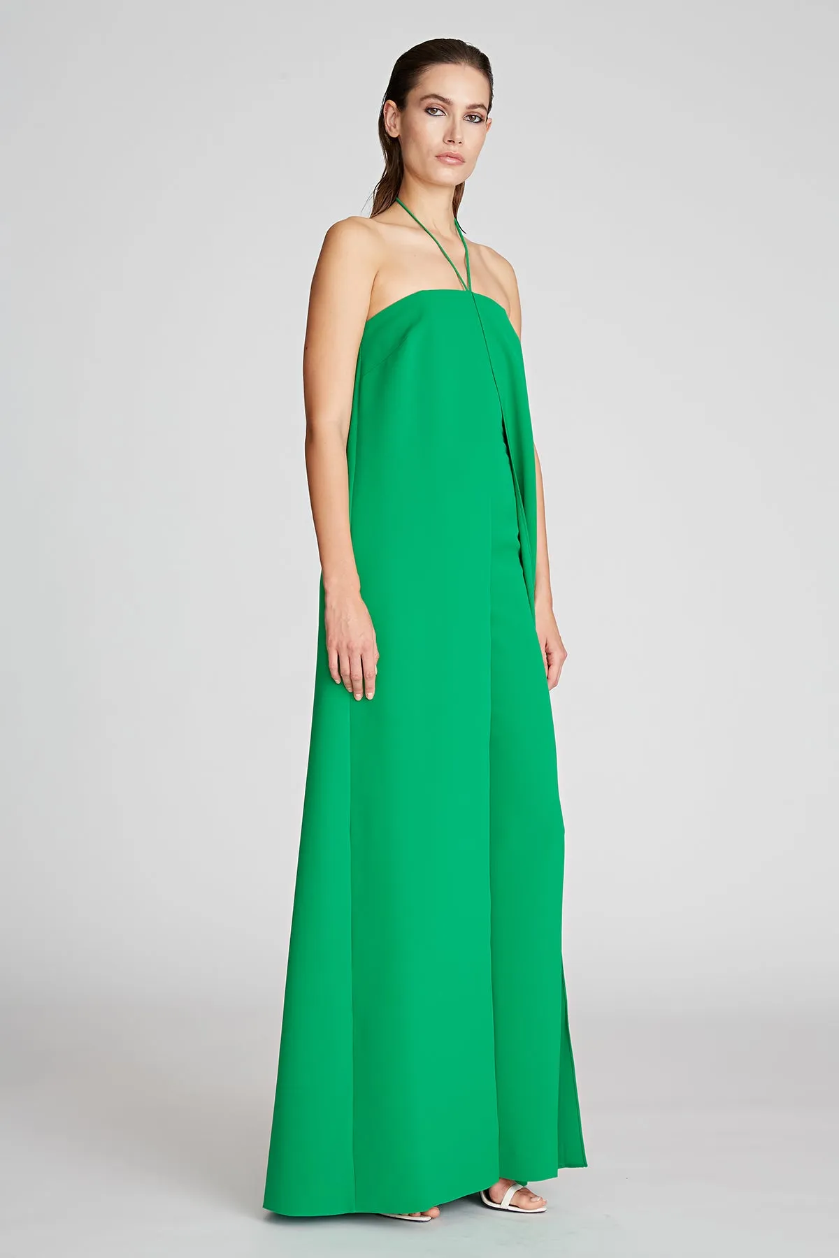 Aya Jumpsuit In Stretch Crepe sold by H by Halston product image thumbnail 4